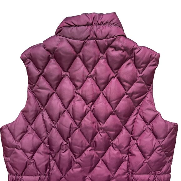 EDDIE BAUER Lightweight 550 Down Fill Full Zip Puffer Vest in Boysenberry SZ 12 - Picture 4 of 10